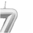 swieczka na tort cyfra 7 srebrna tamipol 7 5 cm