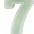 swieczka na tort cyfra 7 zielony partydeco 10 cm