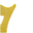 swieczka na tort cyfra 7 zlota brokatowa givi 15 5 cm