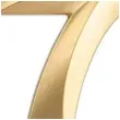 swieczka na tort cyfra 7 zlota jix 12 cm