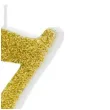 swieczka na tort cyfra 7 zlota partydeco 1 szt