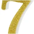 swieczka na tort cyfra 7 zlota partydeco 1 szt