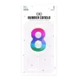 swieczka na tort cyfra 8 blyszczaca teczowy partypal 5 cm