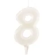 swieczka na tort cyfra 8 fluo dekora 6 cm