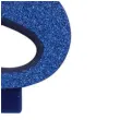 swieczka na tort cyfra 8 niebieska brokatowa givi 9 5 cm