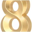 swieczka na tort cyfra 8 pryzmatyczna zloty partypal 6 5 cm