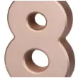 swieczka na tort cyfra 8 rose gold partydeco 9 cm