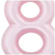 swieczka na tort cyfra 8 rozowy perlowy givi 9 cm