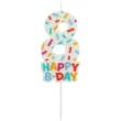 swieczka na tort cyfra 8 sprinkles folat 11 cm