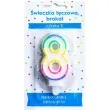 swieczka na tort cyfra 8 teczowa brokatowa kraszek 7 cm