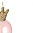 swieczka na tort cyfra 8 w koronie rozowa jasna partydeco 9 5 cm