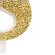 swieczka na tort cyfra 8 zlota brokatowa givi 9 5 cm