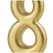 swieczka na tort cyfra 8 zloty partypal 10 cm