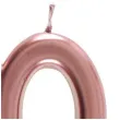 swieczka na tort cyfra 80 rozowe zloto santex 9 cm