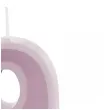 swieczka na tort cyfra 9 fioletowy partydeco 10 cm