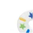 swieczka na tort cyfra 9 konfetti bialy partydeco 10 cm