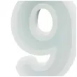swieczka na tort cyfra 9 mietowy jasny partydeco 10 cm