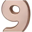 swieczka na tort cyfra 9 rose gold partydeco 9 cm