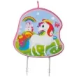 swieczka na tort jednorozec teczowy amscan 9 cm