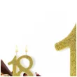 swieczka na tort liczba 18 brokatowa zloty partydeco 8 5 cm