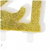 swieczka na tort liczba 21 brokatowa zloty partydeco 8 5 cm