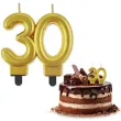 swieczka na tort liczba 30 beauty and charm zloty godan 8 cm