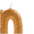 swieczka na tort liczba 50 zlota dekora 8 cm