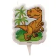 swieczka na tort tyranozaur dinosaurs world dekora 7 5 cm