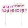 swieczka na tort wszystkiego najlepszego rozowa partypal