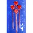 swieczka serca na pikerze czerwone folat 14 cm 4 szt