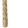 swieczka spiralna stozkowa brazowo szara z brokatem ravi 2 szt