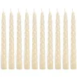 swieczka spiralna stozkowa kremowa ravi 10 szt