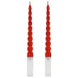 swieczka spiralne swiete mikolaj czerwony partydeco 2 szt