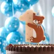 swieczka tortowa na roczek mis dekoracja na tort na 1 urodziny partydeco 11 cm