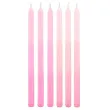 swieczki na tort cieniowane godan rozowe 6 szt