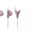 swieczki na tort happy birthday rose gold partydeco 7 cm 13 szt