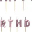 swieczki na tort happy birthday rose gold partydeco 7 cm 13 szt