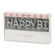 swieczki na tort happy birthday srebrny partydeco 7 cm 13 szt
