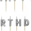 swieczki na tort happy birthday srebrny partydeco 7 cm 13 szt
