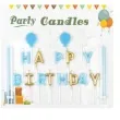 swieczki na tort happy birthday zestaw niebieski partypal