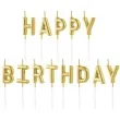 swieczki na tort happy birthday zlote partypal 7 cm