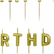 swieczki na tort happy birthday zloty partydeco 7 cm 13 szt