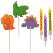 swieczki na tort happy dinozaur kolorowe dekora 6 szt