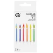 swieczki na tort kolorowe plomienie mix godan 6 szt