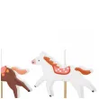 swieczki na tort konie partydeco 4 cm 3 szt
