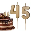 swieczki na tort liczba 45 zloty 4 5 cm 2 szt