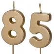 swieczki na tort liczba 85 zloty 4 5 cm 2 szt