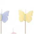 swieczki na tort motyle i kwiaty partydeco 3 5 cm 5 szt