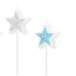 swieczki na tort pikery gwiazdki brokatowe mix partypal 4 szt