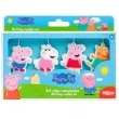 swieczki na tort swinka peppa dekora 9cm 4szt